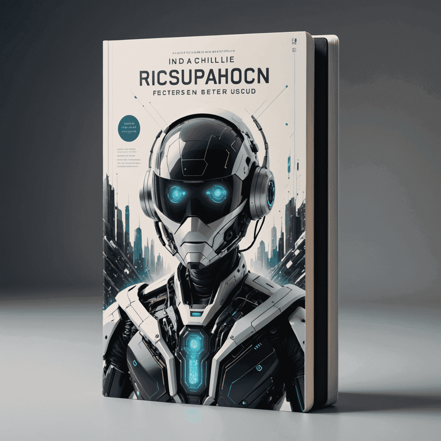 Buchcover eines Sachbuchs über moderne Technologie mit futuristischen Grafiken